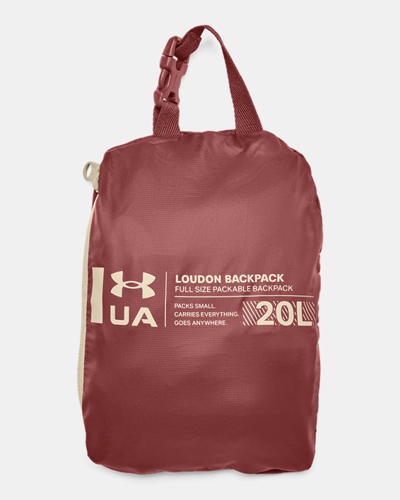 UA Loudon Packable Backpack in Red image number 3